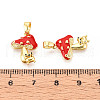 Brass Enamel Pendants KK-N257-56G-3