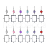 Unicraftale 2 Sets Alloy Painting Frame Pendant Decorations FIND-UN0002-04-1