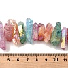 Electroplated Natural Quartz Crystal Beads Strands G-G791-15-02-4