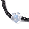 3Pcs 3 Styles Glass Acrylic Beaded Strech Bracelet & Glass Seed Beads Stretch Bracelet Set for Women BJEW-JB11749-4
