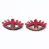 Resin & Walnut Wood Pendants RESI-N025-009A-B02-2