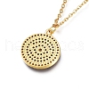 Brass Micro Pave Cubic Zirconia Pendant Necklaces NJEW-L146-34B-G-3