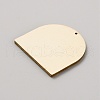 Single Face Printed Heart Wood Pendants WOOD-CJC0011-07A-2