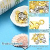 15Pcs 15 Styles Ocean Theme Alloy Pendants FIND-YW0005-11-3