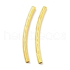 Brass Curved Tube Beads KK-B120-01E-G-1