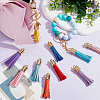   15Pcs 15 Colors Imitation Leather Big Tassel Pendants FIND-PH0008-26-2