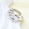 Brass Cuff Rings for Women RJEW-G347-07P-1