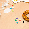 DELORIGIN Wood with Opaque Plastic Beads Bracelet DIY Kit DIY-DR0001-73-7