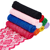 BENECREAT 10 Bundles 10 Colors Polyester Flower Lace Trim OCOR-BC0007-76-1