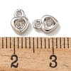 Brass Micro Pave Cubic Zirconia Charms KK-L075-016P-3