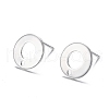 304 Stainless Steel Stud Earring Findings STAS-H104-01S-1