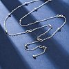 304 Stainless Steel Infinity Y Necklaces NJEW-R026-21P-1