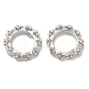 Rack Plating Brass Micro Pave Cubic Zirconia Beads KK-A186-01A-P-1