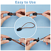 DICOSMETIC 60Pcs ABS Zipper Pull Cord Lock Cord Ends FIND-DC0004-62-4