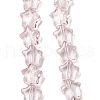 Baking Paint Transparent Glass Beads Strands DGLA-A07-T8mm-KD07-1