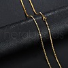 Stainless Steel Box Chain Necklace NJEW-YWC0001-02G-03-1