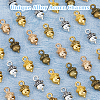 SUPERFINDINGS 150Pcs 5 Colors Tibetan Style Alloy Pendants FIND-FH0009-32-4
