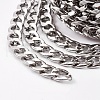 Tarnish Resistant 304 Stainless Steel Cuban Link Chains A-CHS-E013-17C-1