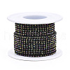 Electrophoresis Iron Rhinestone Strass Chains CHC-Q009-SS8.5-B10-3