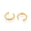 Brass Cuff Earrings KK-T074-43G-3