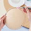 Cedar Wooden Basket Bottoms WOOD-WH0098-58-4