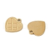 Ion Plating(IP) 304 Stainless Steel Charms STAS-M080-04G-2