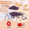 Opaque Glass Round Seed Beads GLAA-TAC0025-07A-08-11
