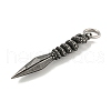 316 Surgical Stainless Steel Pendants STAS-E212-49AS-2