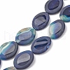 Natural Blue Agate Beads Strands G-P570-B01-01-1