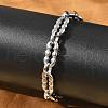 304 Stainless Steel Oval Link Chains Bracelets for Men & Women BJEW-D042-48P-1