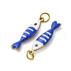 304 Stainless Steel Enamel Pendants X-STAS-E550-40G-01-2
