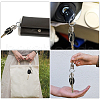 CHGCRAFT 4Pcs 2 Colors Zinc Alloy Push Gate Snap Keychain Clasp Findings FIND-CA0005-88-6