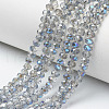 Electroplate Glass Beads Strands EGLA-A034-T4mm-I18-1