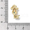 Rack Plating Brass Micro Pave Cubic Zirconia Enamel Pendants KK-K377-88G-01-3