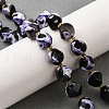 Natural Fire Crackle Agate Beads Strands G-U023-A17-01-1