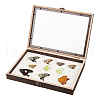 Wood Jewelry Presentation Boxes with White EVA Foam Mat Inside ODIS-WH0061-06A-1