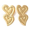 304 Stainless Steel Stud Earrings EJEW-S253-13G-4