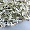 Glass Pointed Back Rhinestone Cabochons RGLA-A011-17x32mm-M-2