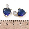 Real 18K Gold Plated Rack Plating Brass Micro Pave Cubic Zirconia Pendants KK-R161-04G-02-3