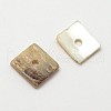 Square Natural Akoya Shell Beads SHEL-N034-02-2