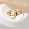 304 Stainless Steel Cuff Rings for Women RJEW-D285-01G-G-4