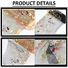Polyester Embroidery Floral Mesh Fabric OCOR-WH0085-30-4