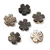 Natural Black Shell Carved Beads SSHEL-Z002-02B-1