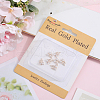 Beebeecraft 8Pcs Brass Micro Pave Clear Cubic Zirconia Charms FIND-BBC0003-56-6