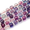 Natural Colorful Fluorite Beads Strands G-H096-A01-02-2