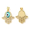 Brass Cubic Zirconia Pendants KK-K338-01G-05-2