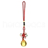 Glass Round Ball Hanging Ornaments HJEW-Z006-01D-1