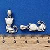 Anti-Tarnish Rhodium Plated 925 Sterling Silver Micro Pave Cubic Zirconia Pendants STER-A044-03P-3