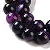 Natural Striped Agate/Banded Agate Beads Strands G-Z060-A01-C12-4