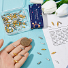SUNNYCLUE 90Pcs 3 Colors Alloy Screw Clasps FIND-SC0012-06-3